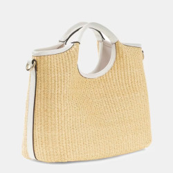 Guess Kirsten Mini Handbag Off White