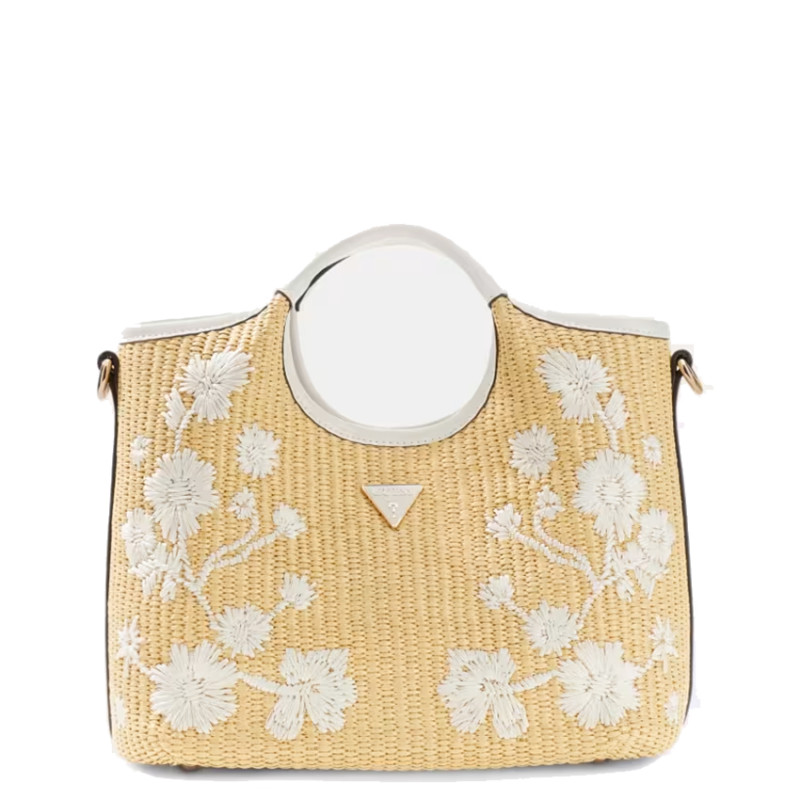 Guess Kirsten Mini Handbag Off White