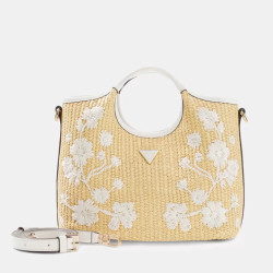 Guess Kirsten Mini Handbag Off White
