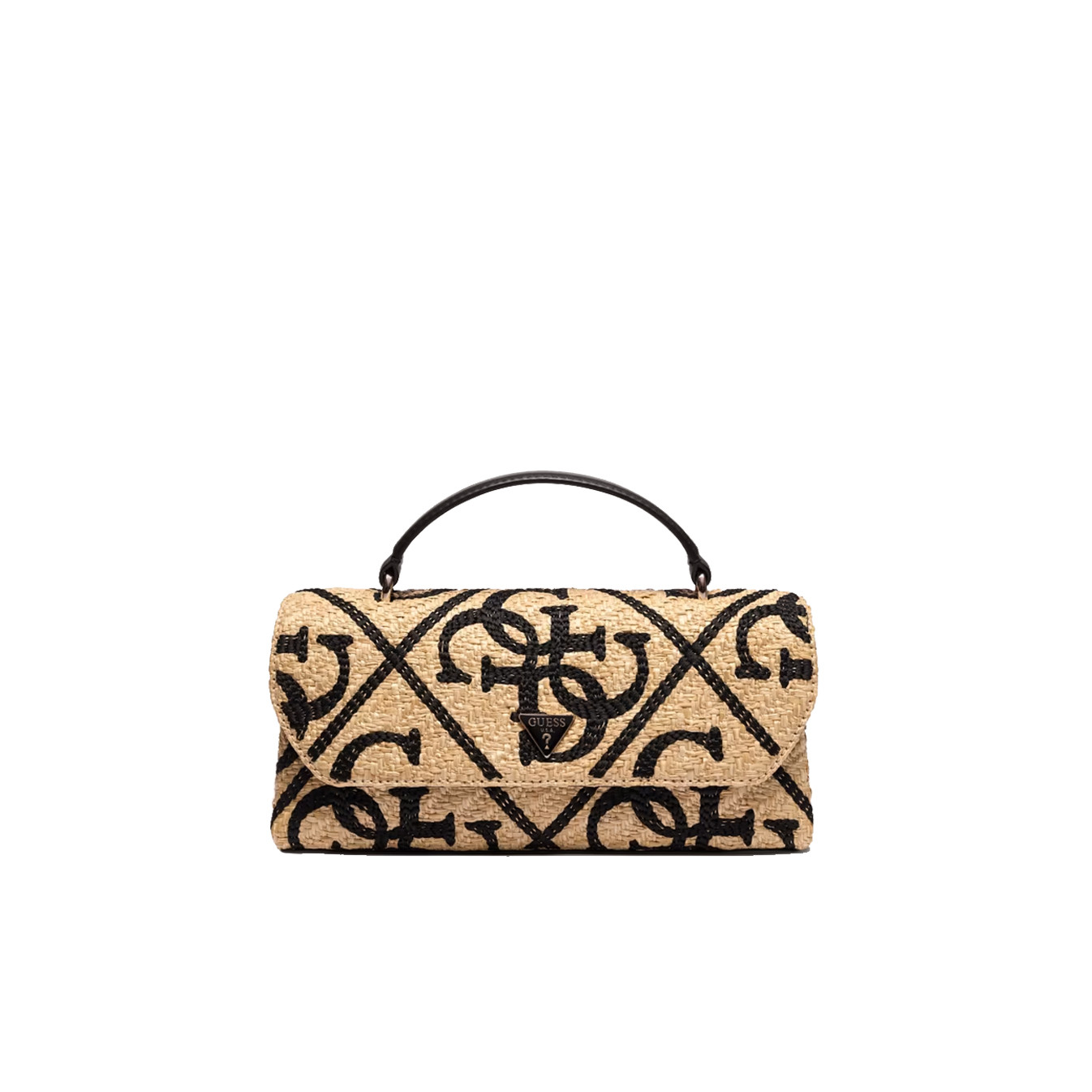 Guess Kirsten Mini Handbag Clutch Bag Natural Black