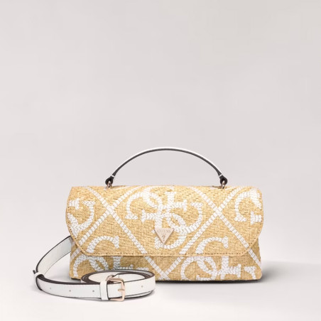 Guess Kirsten Mini Handbag Clutch Bag NRI Natural White