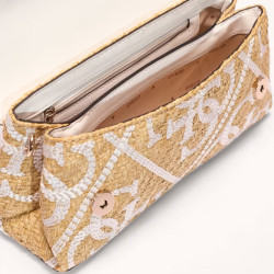 Guess Kirsten Mini Handbag Clutch Bag NRI Natural White