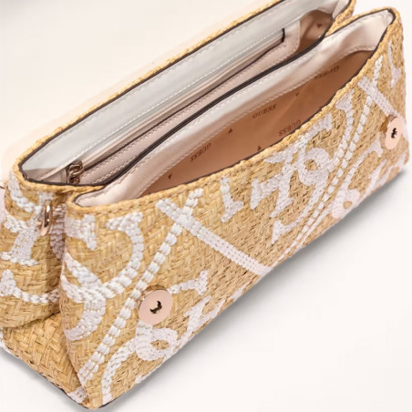 Guess Kirsten Mini Handbag Clutch Bag NRI Natural White