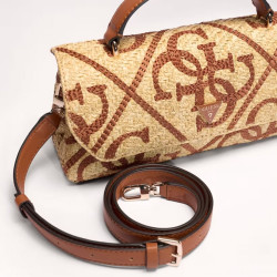 Guess Kirsten Mini Sac A Main Baguette NRC Naturel Camel profil