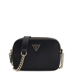Guess Noelle II Crossbody Leather Effect Bag 2 Compartments Black