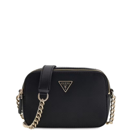 Guess Noelle II Crossbody Leather Effect Bag 2 Compartments Black