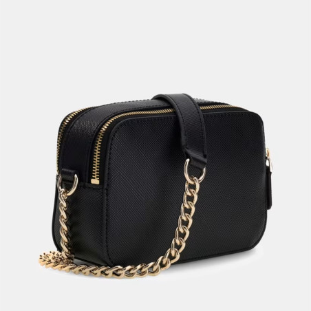 Guess Noelle II Crossbody Leather Effect Bag 2 Compartments Black