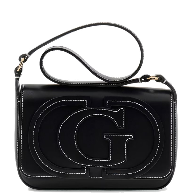 Guess Ruby Crossbody Bag in Faux Leather Black