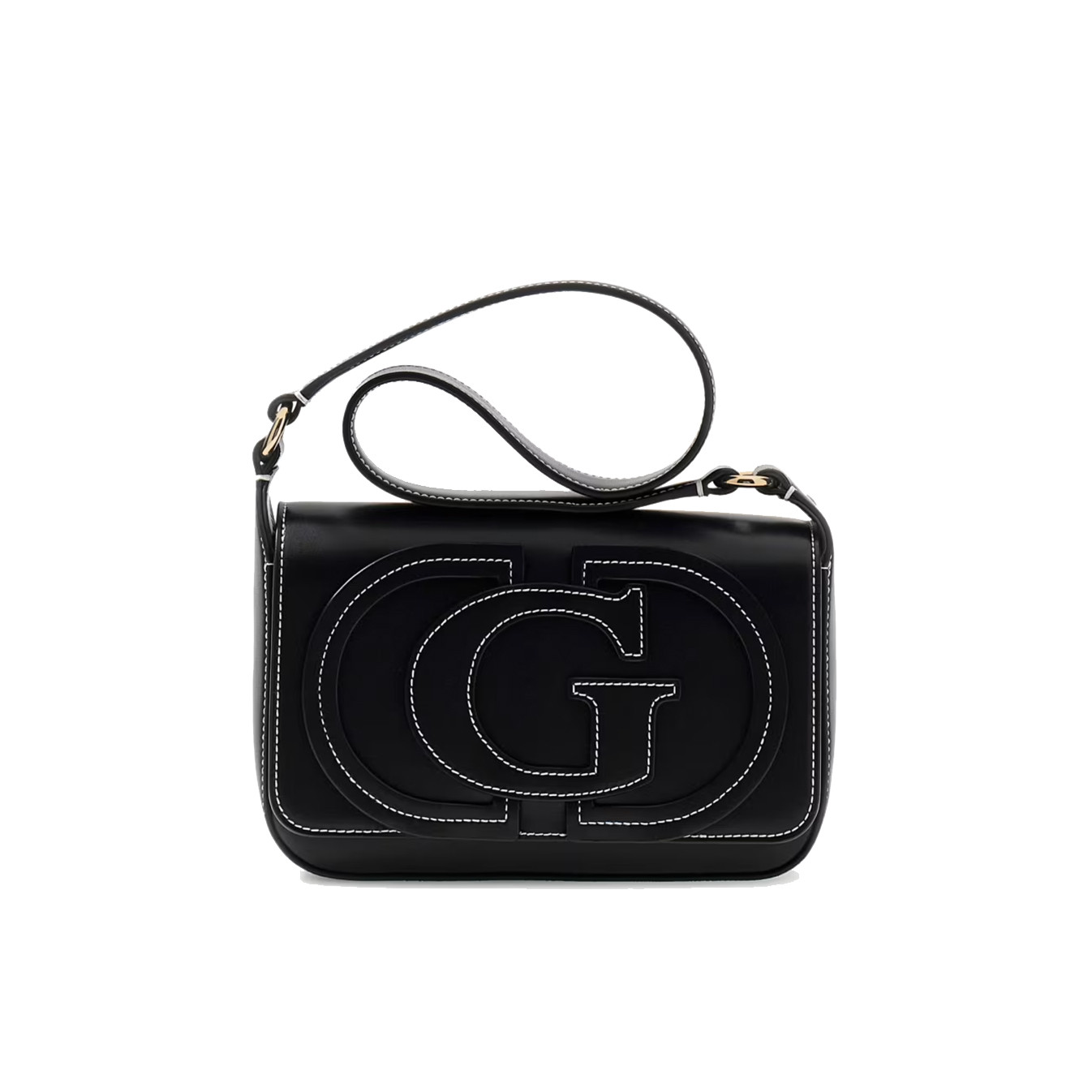 Guess Ruby Crossbody Bag in Faux Leather Black