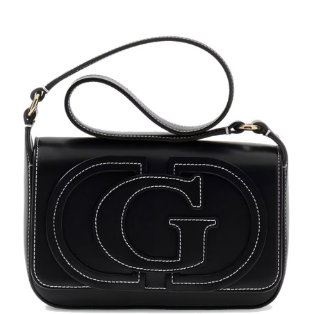 Guess Ruby Crossbody Bag in Faux Leather Black