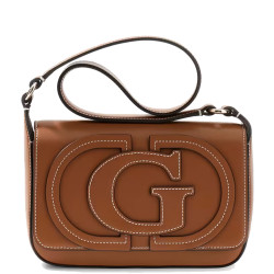 Guess Ruby Crossbody Bag in Faux Leather Caramel