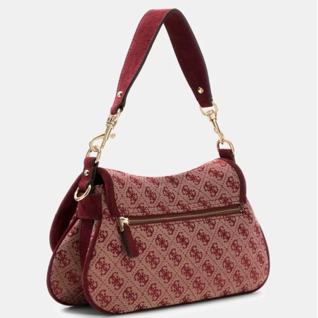 Guess Samantha Shoulder Bag Crossbody MTG Red Multi