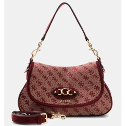 Guess Samantha Shoulder Bag Crossbody MTG Red Multi