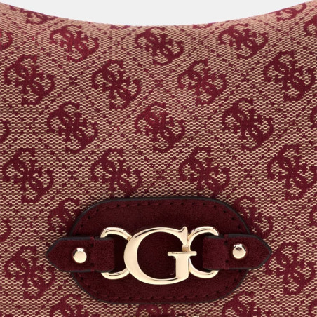 Guess Samantha Shoulder Bag Crossbody MTG Red Multi