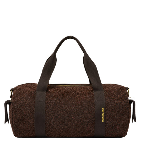 Mila Louise Bowling S Soft and Shiny Brown Bowling Bag