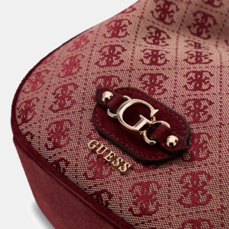 Guess Samantha Mini Bucket Bag MTG Red Multi