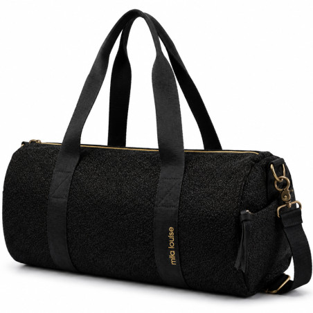 Mila Louise Bowling S Sac Bowling Souple Et Brillant Noir côté