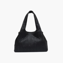 Lollipops Talaya Large Shopping Bag L Woven Effect Black