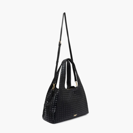 Lollipops Talaya Large Shopping Bag L Woven Effect Black
