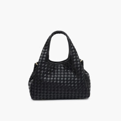 Lollipops Talaya Woven Black Shopper Bag