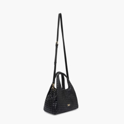 Lollipops Talaya Sac Shopper M Tressé Noir cote