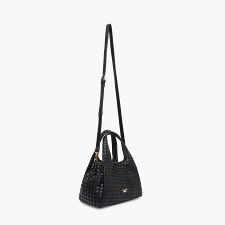 Lollipops Talaya Sac Shopper M Tressé Noir cote