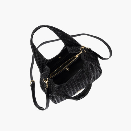 Lollipops Talaya Woven Black Shopper Bag