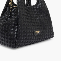 Lollipops Talaya Woven Black Shopper Bag