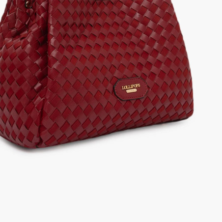Lollipops Talaya Sac Shopper M Tressé Rouge details