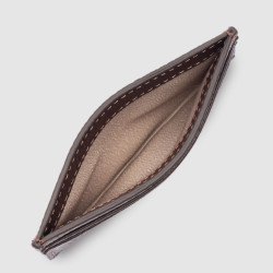 Lancaster Dune Porte Cartes 129-20 Marron Foncé ouvert