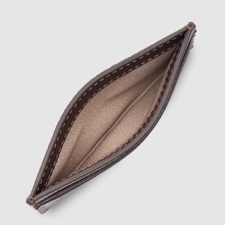 Lancaster Dune Porte Cartes 129-20 Marron Foncé ouvert