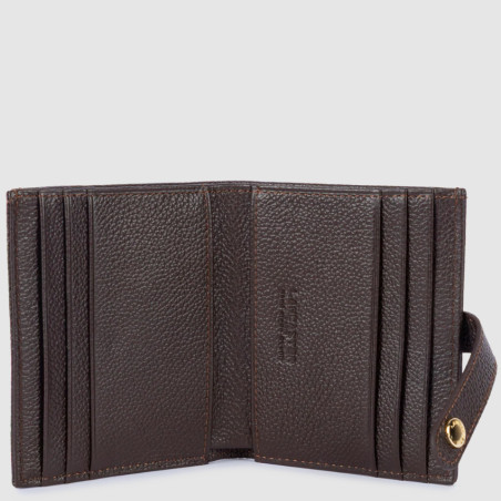 Lancaster Milano Ana Card Holder 147-01 Dark Brown