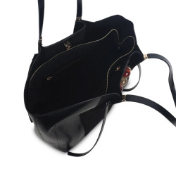 Lollipops Tarick  Grand Sac Cabas L Noir ouvert