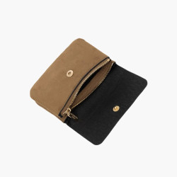 Lollipops Teana Petit Portefeuille Camel ouvert
