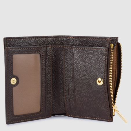 Lancaster Milano Ana Vertical Wallet 147-02 Dark Brown