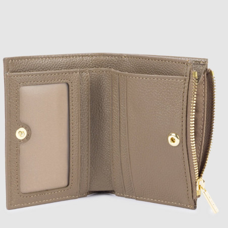 Lancaster Milano Ana Vertical Wallet 147-02 Dark Sand