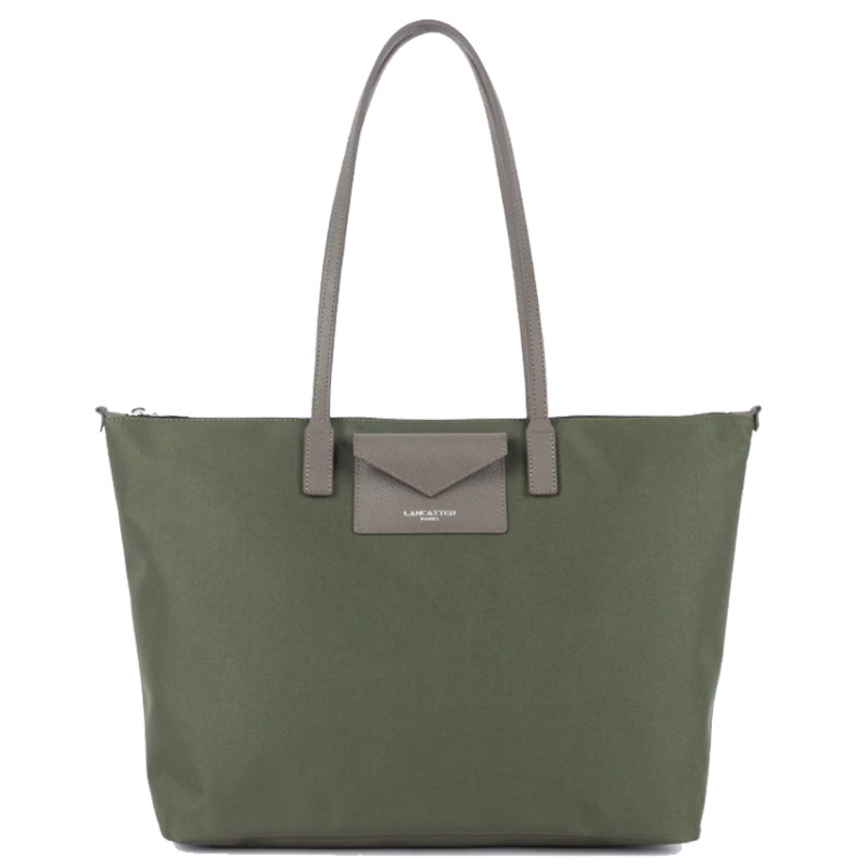 Lancaster Smart Kba Large Tote Bag Shoulder Carried 516-31 Khaki Taupe