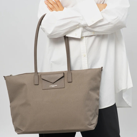 Lancaster Smart Kba Large Tote Bag Shoulder Carried 516-31 Taupe