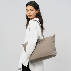 Lancaster Smart Kba Large Tote Bag Shoulder Carried 516-31 Taupe