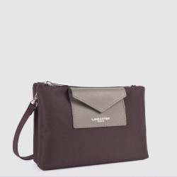 Lancaster Smart Kba Small Trotter Bag 2 Compartments 516-27 Bordeau...