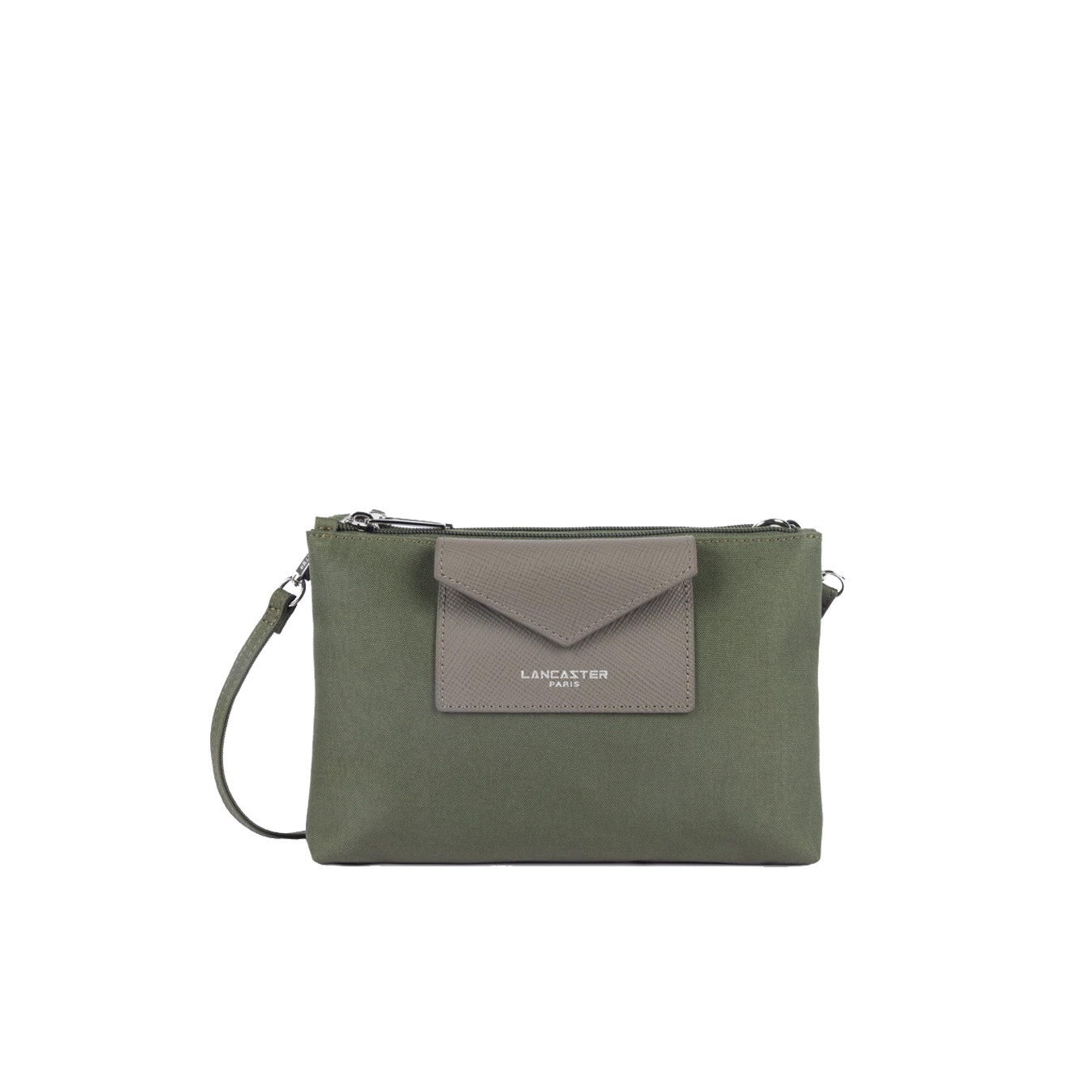 Lancaster Smart Kba Small Trotter Bag 2 Compartments 516-27 Taupe