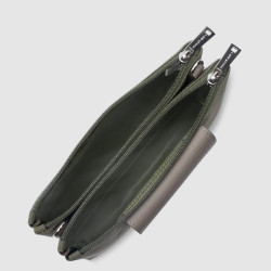 Lancaster Smart Kba Small Trotter Bag 2 Compartments 516-27 Taupe