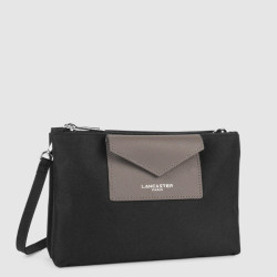 Lancaster Smart Kba Small Trotter Bag 2 Compartments 516-27 Black T...