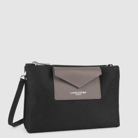 Lancaster Smart Kba Small Trotter Bag 2 Compartments 516-27 Black T...