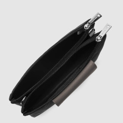 Lancaster Smart Kba Small Trotter Bag 2 Compartments 516-27 Black T...