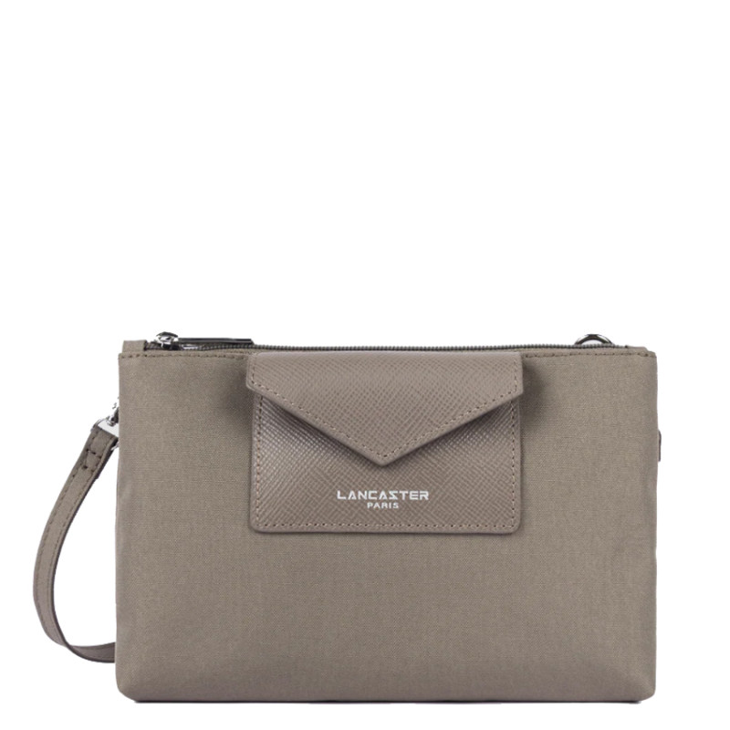Lancaster Smart Kba Small Trotter Bag 2 Compartments 516-27 Taupe