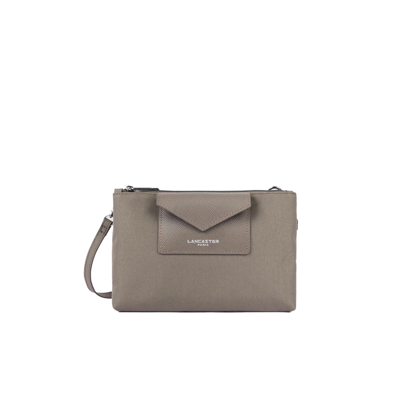 Lancaster Smart Kba Small Trotter Bag 2 Compartments 516-27 Taupe