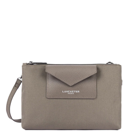 Lancaster Smart Kba Small Trotter Bag 2 Compartments 516-27 Taupe
