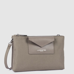 Lancaster Smart Kba Small Trotter Bag 2 Compartments 516-27 Taupe