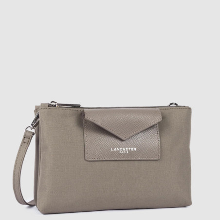 Lancaster Smart Kba Small Trotter Bag 2 Compartments 516-27 Taupe